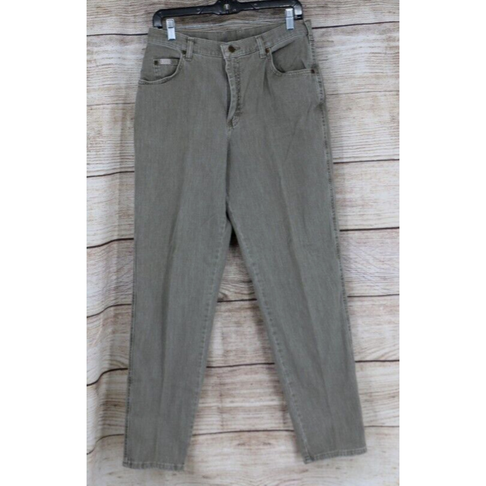 VINTAGE Lee Original Womens Size 12 M High Rise Straight Leg Denim Jeans Brown